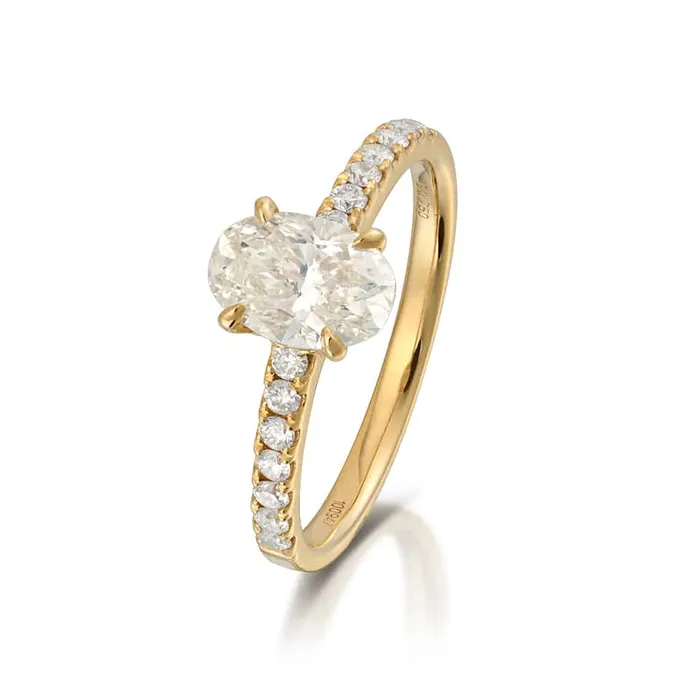 111 Carat Oval Diamond Ring Stephen Silver Rings