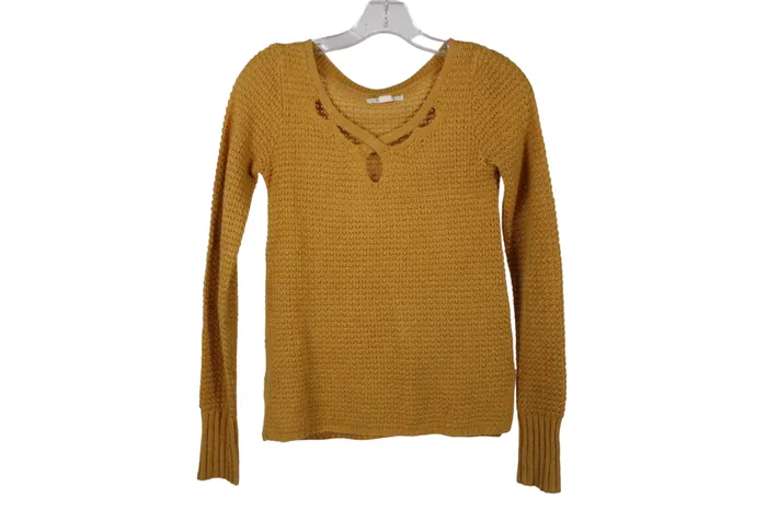 Aeropostale Earrings Aeropostale Yellow Shimmer Sweater XS