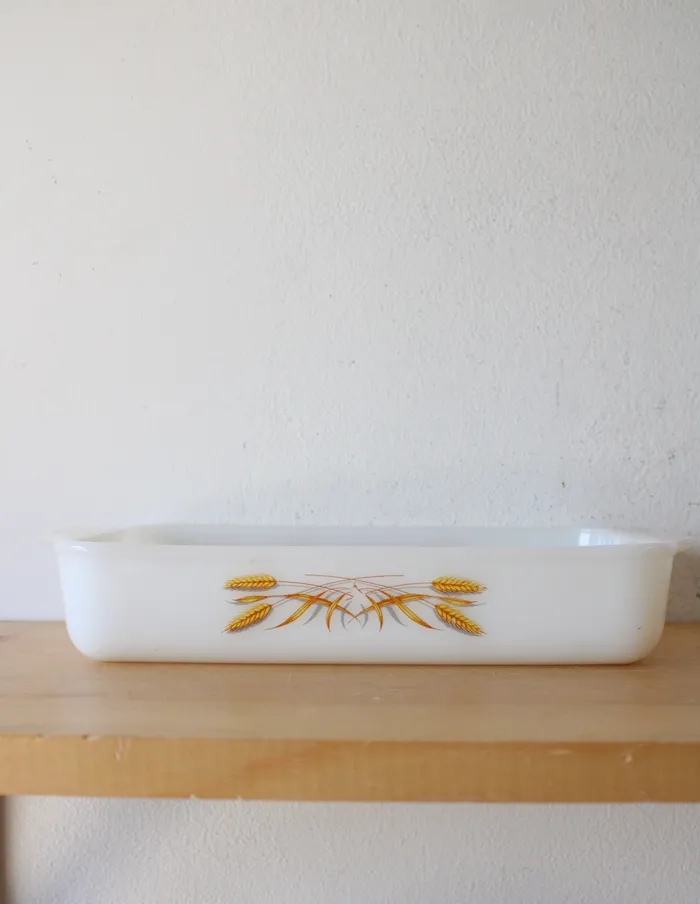 Anchor Hocking Rings Anchor Hocking Fire King Golden Wheat 15 Quart Baking Dish