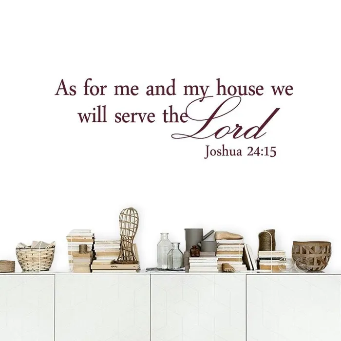 Bible Verse Wall Artbr Joshua 2415 Decal Lords Guidance Earrings