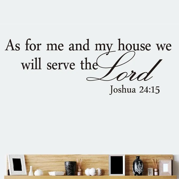 Bible Verse Wall Artbr Joshua 2415 Decal Lords Guidance Earrings
