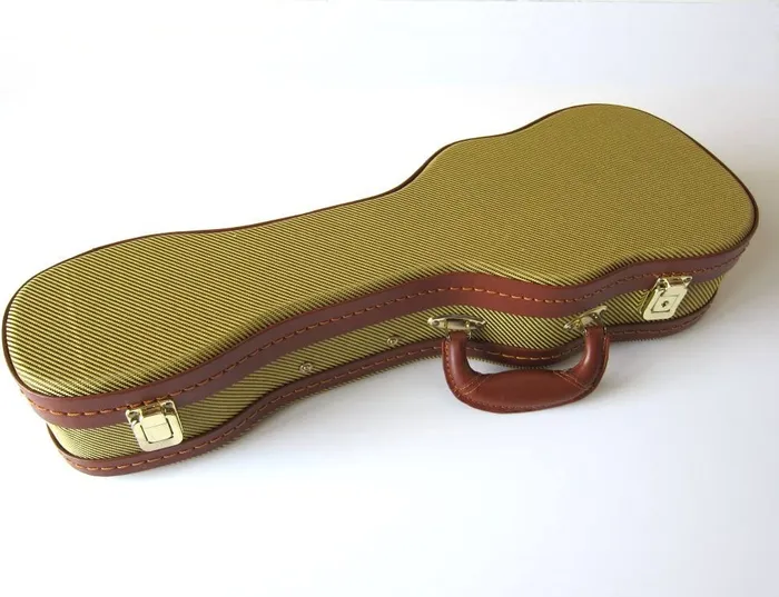 Earrings Eddy Finn Tweed Tenor Ukulele Hard Case EMDMUSIC