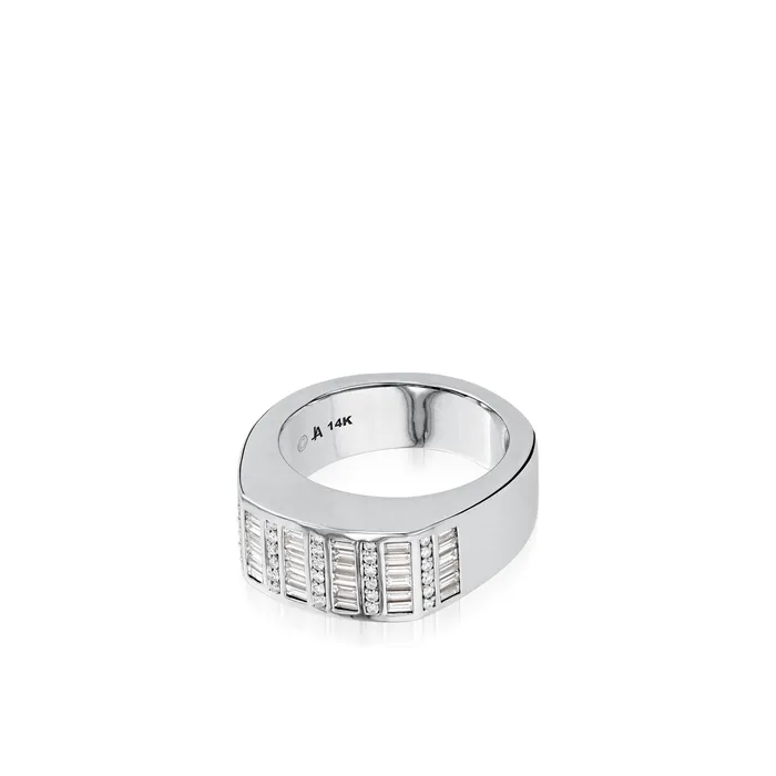 John Atencio Rings Mirage Diamond Wide Ring