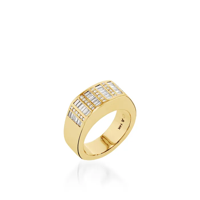 John Atencio Rings Mirage Diamond Wide Ring