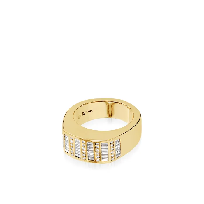 John Atencio Rings Mirage Diamond Wide Ring
