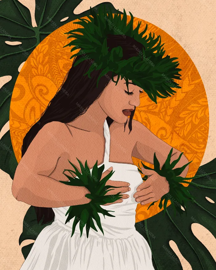 Kiana Art Print by Mayan Llanera 8x10 MAYANLLANERA Earrings