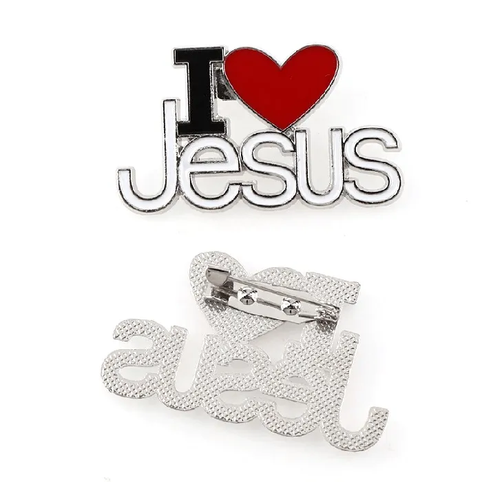 Lords Guidance Christian Pinsbr I Love Jesus Earrings