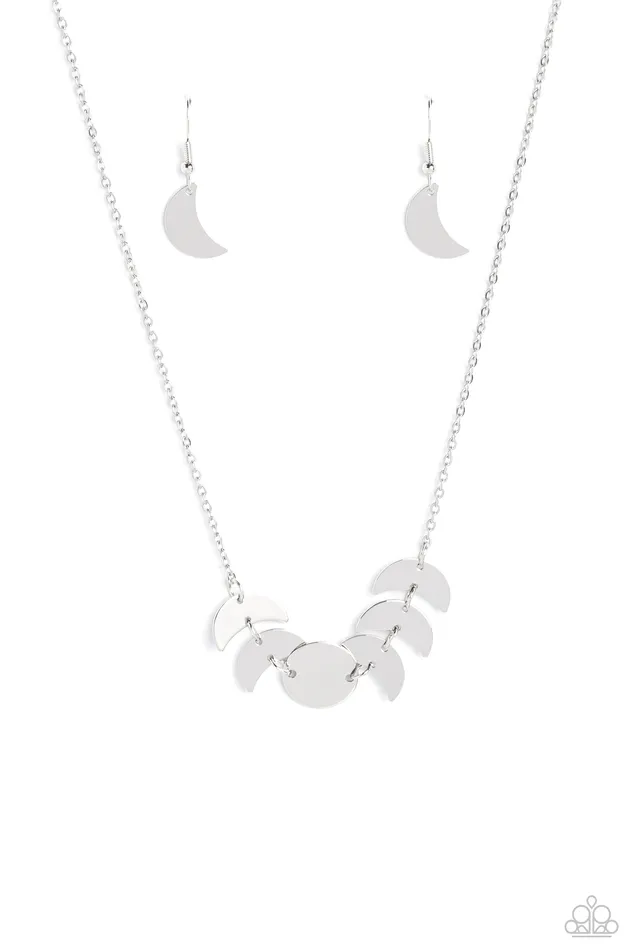 LUNAR Has It Silver Paparazzi Accessories Earrings