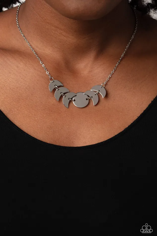 LUNAR Has It Silver Paparazzi Accessories Earrings