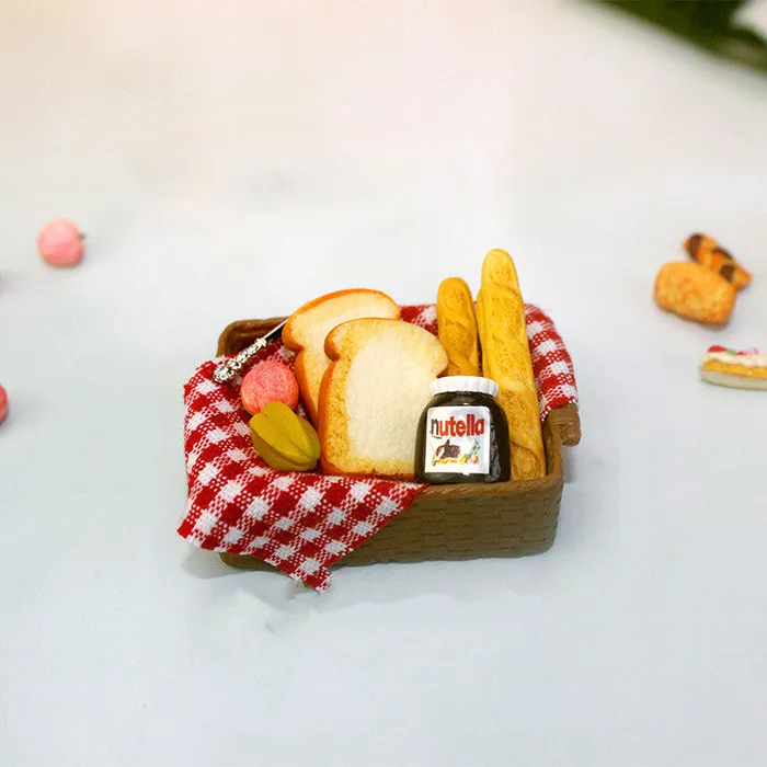 Miniature Food Play Mini Bread Basket CJ Earrings