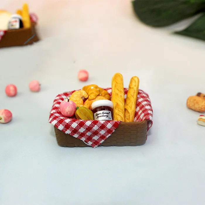 Miniature Food Play Mini Bread Basket CJ Earrings