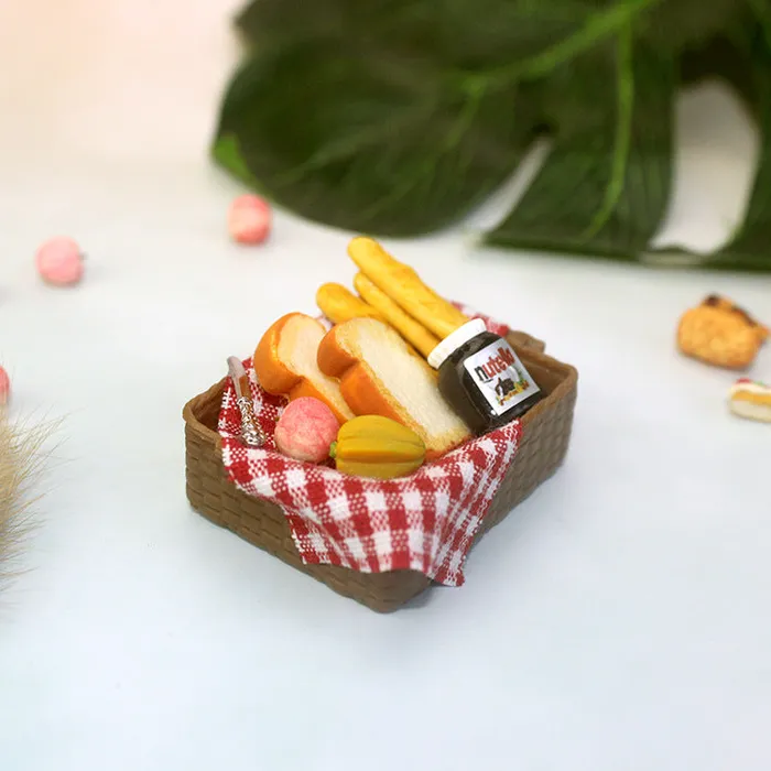Miniature Food Play Mini Bread Basket CJ Earrings