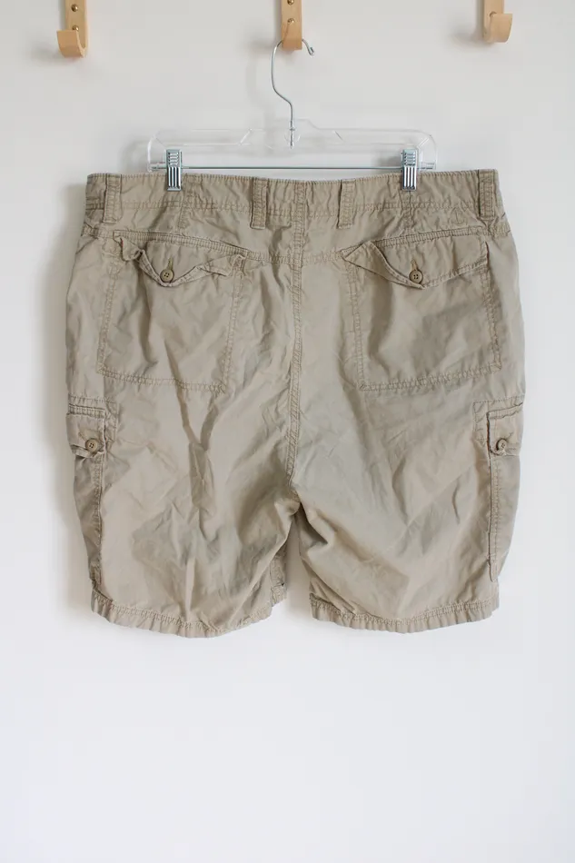 Nautica Tan Cargo Shorts 40W Nautica Earrings