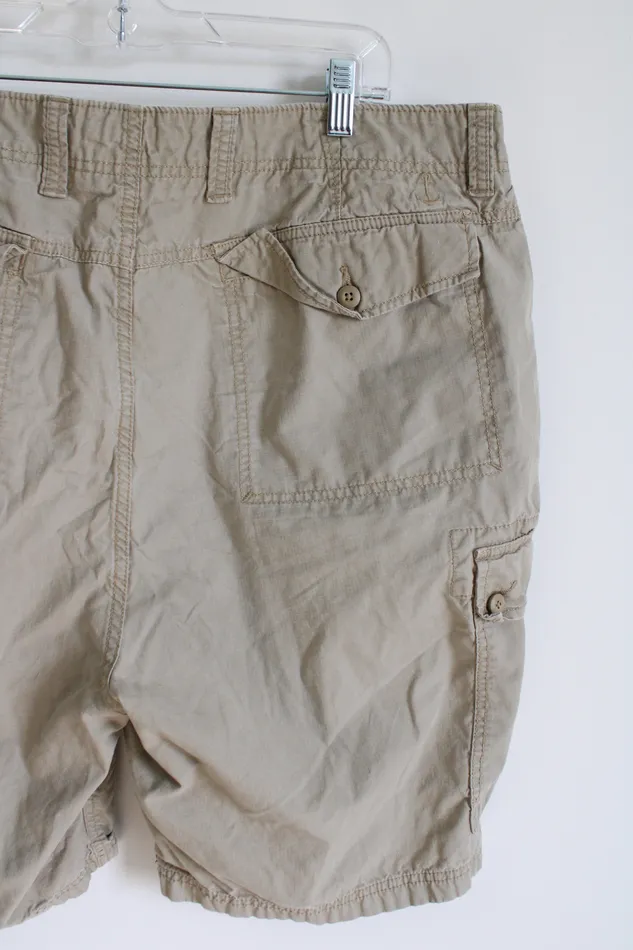 Nautica Tan Cargo Shorts 40W Nautica Earrings