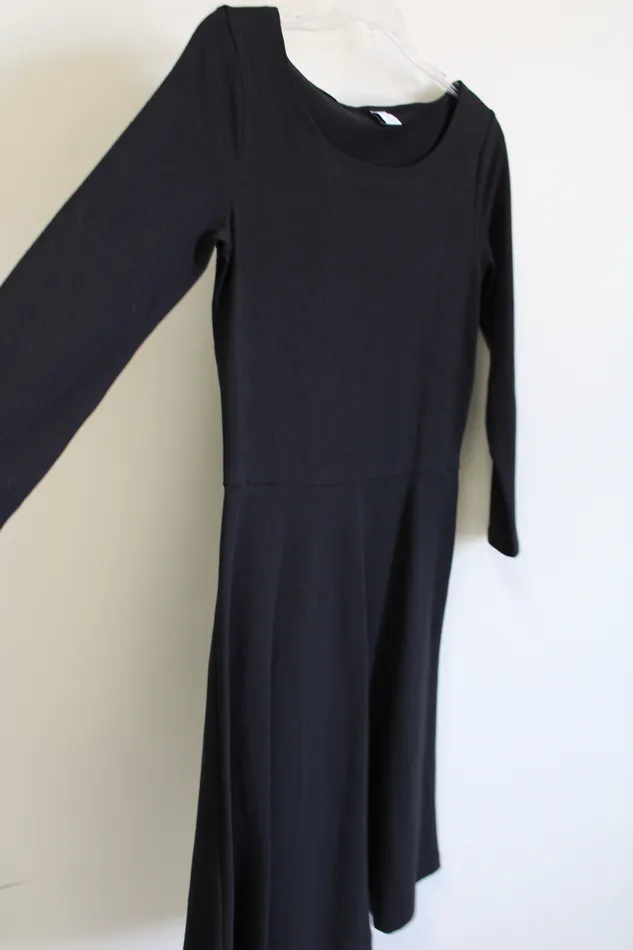 Old Navy Old Navy Black Fit Flare Dress S Tall Rings