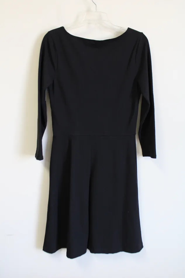 Old Navy Old Navy Black Fit Flare Dress S Tall Rings