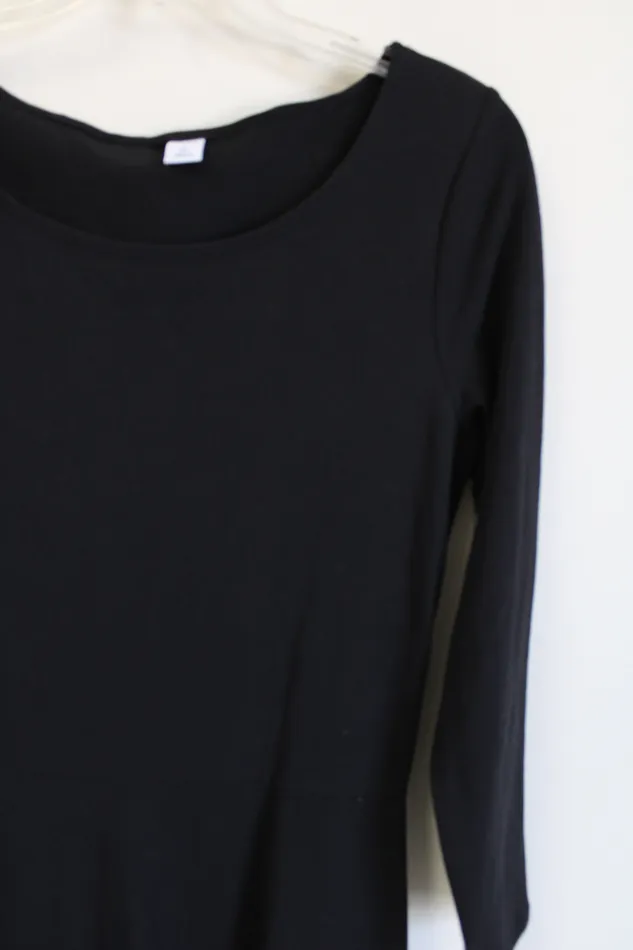 Old Navy Old Navy Black Fit Flare Dress S Tall Rings