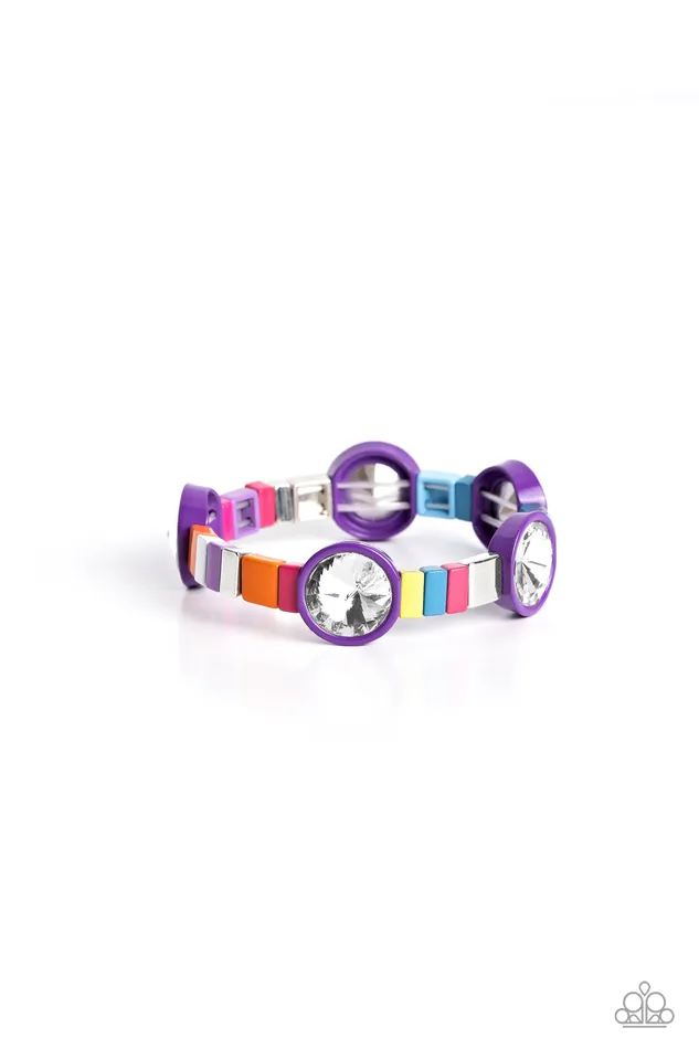 Paparazzi Accessories Earrings Multicolored Madness Purple