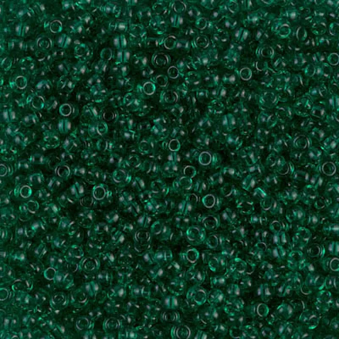 Peppy Beads Earrings Miyuki Seed Beads 110 Transparent Emerald 0147NEW