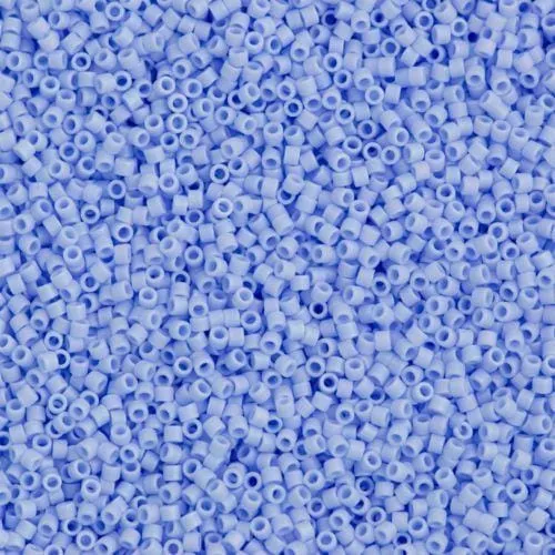 Peppy Beads Rings DB1596 Matted Opaque Agate Blue AB Miyuki Delica 110