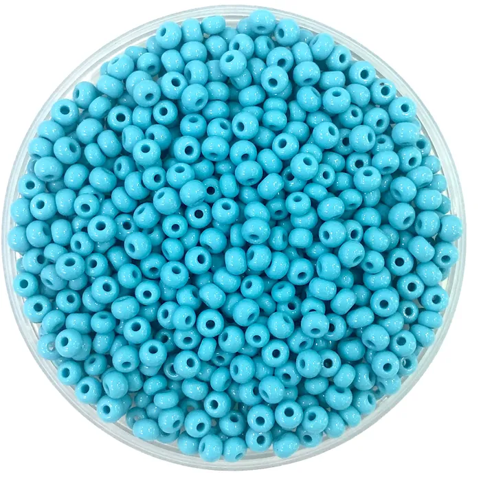 Peppy Beads Rings Preciosa Seed Beads 60 RocaillesRound Hole 20 gr 63030 Turquoise