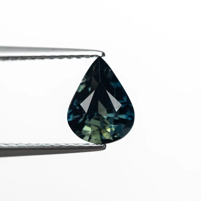 Rings Misfit Gems BlueTeal Brilliant Sapphire 154ct Pear