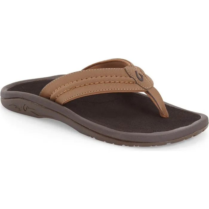 Rings OLUKAI OluKai Mens Hokua Sandals Tan