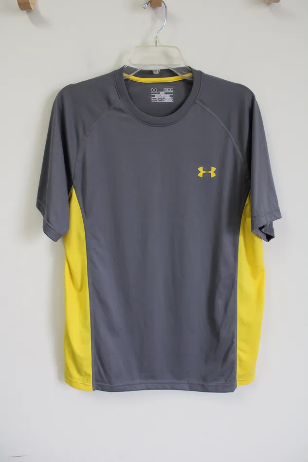 Under Armour Under Armour Gray Yellow Loose fit Shirt M Earrings