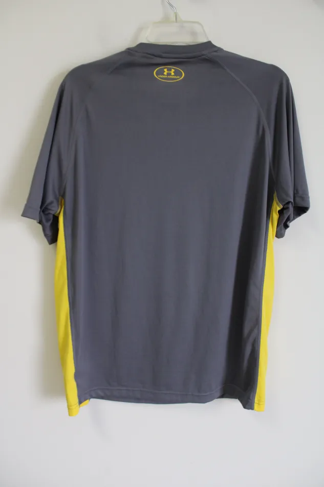 Under Armour Under Armour Gray Yellow Loose fit Shirt M Earrings