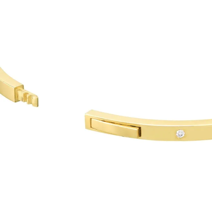 Alexis Jae Bracelets 14k Gold Bangle Bracelet with Diamonds