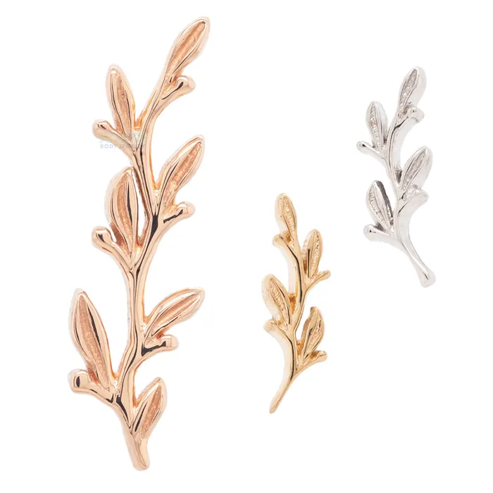 Amity Large Threaded End in Gold Body Vision BVLA Earrings
