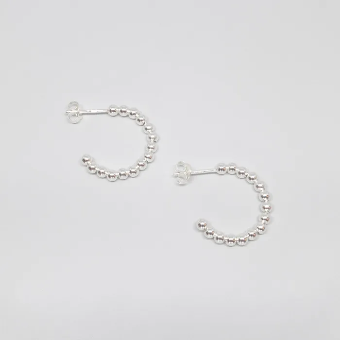 Earrings ball hoops fejn ML