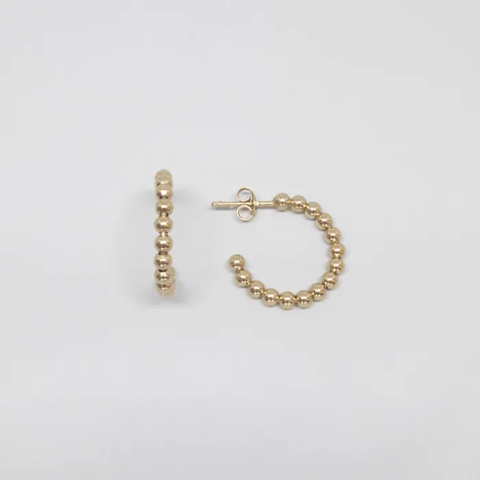 Earrings ball hoops fejn ML