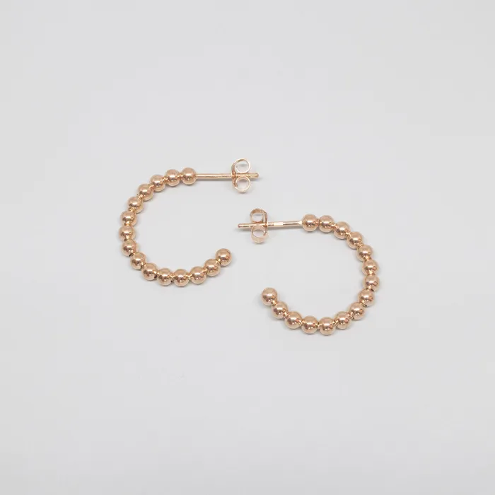 Earrings ball hoops fejn ML