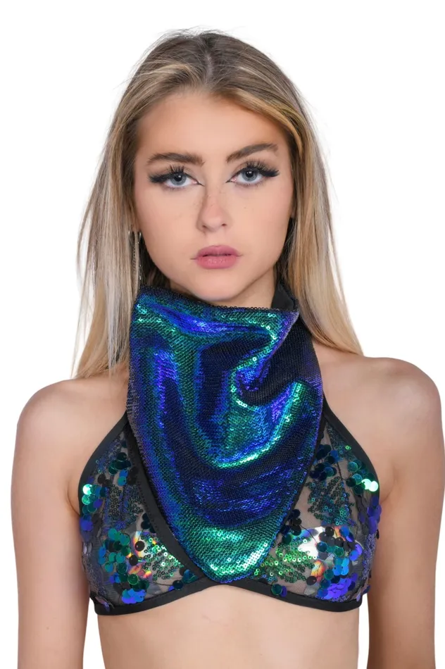 Earrings Bandana Face Mask Chameleon THE LUMI SHOP
