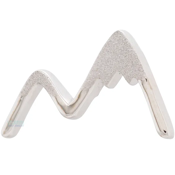 Earrings Mountain Peaks Threaded End in Gold Body Vision BVLA