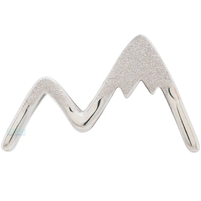 Earrings Mountain Peaks Threaded End in Gold Body Vision BVLA