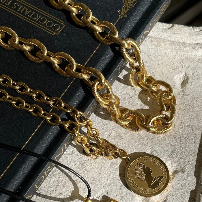 Ellie Vail Necklaces Stevie Chunky Chain Link Necklace