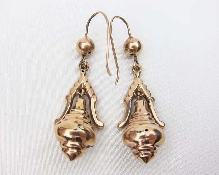 Isadoras A Earrings Victorian 9KT Gold Dangle Earrings