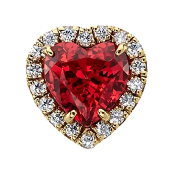 Necklaces Heart Altura Threaded End in Gold with Padparadscha Sapphire DIAMONDS Body Vision BVLA Necklaces Heart Altura Threaded End in Gold with Padparadscha Sapphire DIAMONDS Body Vision BVLA