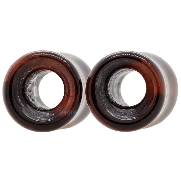 Oracle Body Jewelry Earrings Stone Double Flare Eyelets Red Tiger Eye