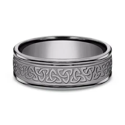 Rings Benchmark Tantalum Love Knot Triangle Band