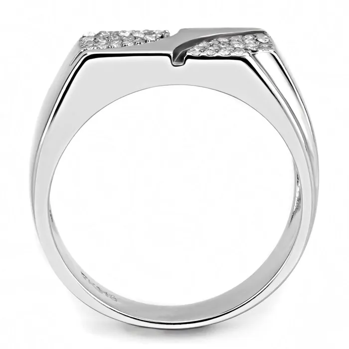 Rings Green CJ280 Wholesale Mens Stainless Steel AAA Grade CZ Clear Ring Rings Green CJ280 Wholesale Mens Stainless Steel AAA Grade CZ Clear Ring