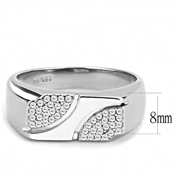 Rings Green CJ280 Wholesale Mens Stainless Steel AAA Grade CZ Clear Ring Rings Green CJ280 Wholesale Mens Stainless Steel AAA Grade CZ Clear Ring