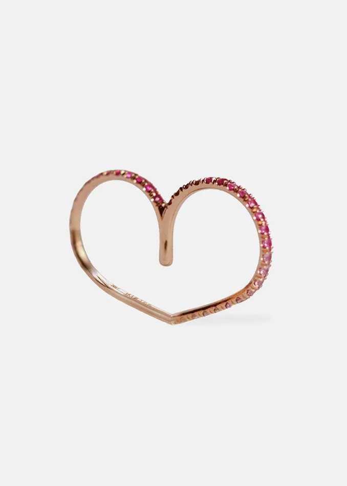 Rings KATKIMfinejewelry ternal Pink Ombr Double Ring