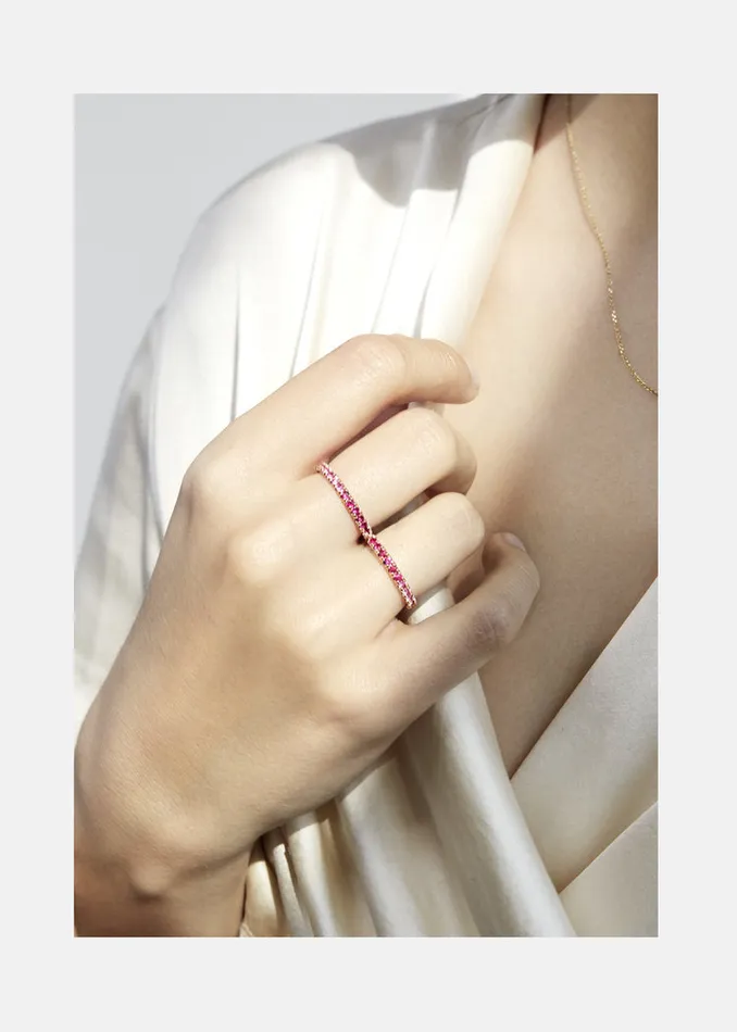 Rings KATKIMfinejewelry ternal Pink Ombr Double Ring