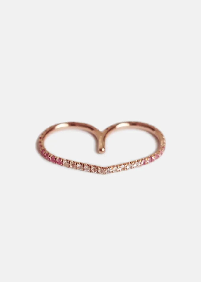 Rings KATKIMfinejewelry ternal Pink Ombr Double Ring