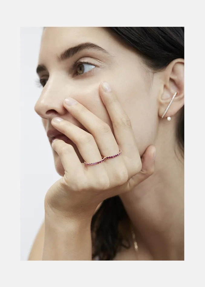 Rings KATKIMfinejewelry ternal Pink Ombr Double Ring