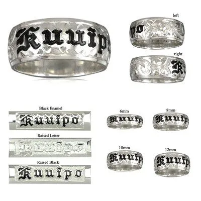 rosamarianas 925 Sterling Silver PersonalizedCustom Made to Order 6mm Plumeria and Scroll Ring Rings rosamarianas 925 Sterling Silver PersonalizedCustom Made to Order 6mm Plumeria and Scroll Ring Rings