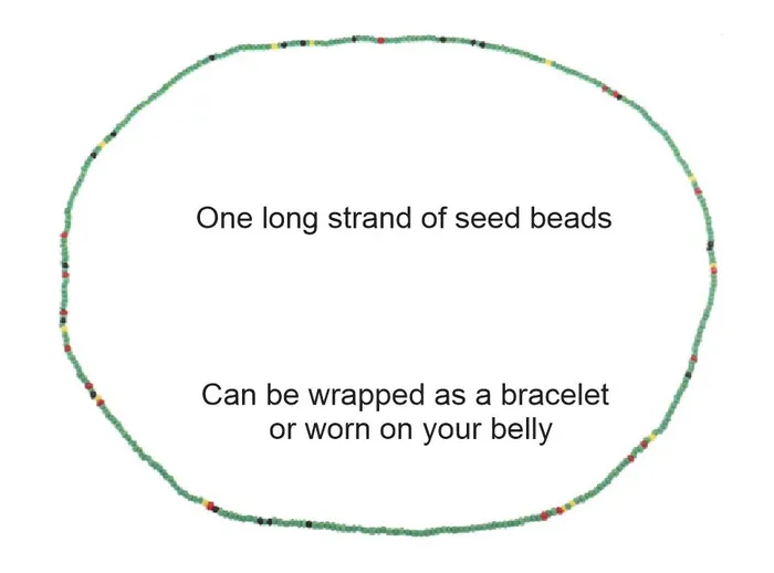 B1102 Blues White Clear Seed Beads Strand Bracelet POLLY Bracelets